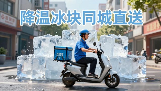降温冰块同城直送 武汉江岸大冰块解决高温难题